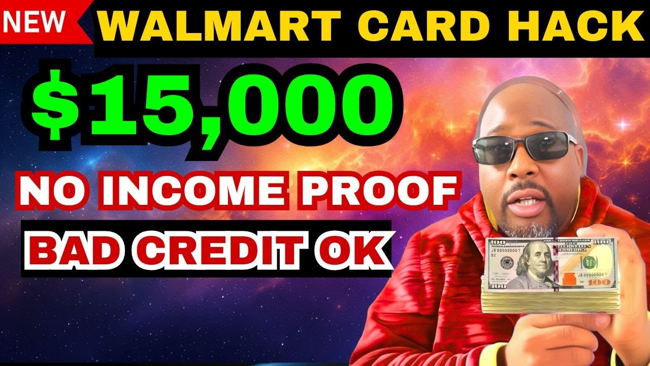 This $15,000 Walmart Credit Card Instantly Approves Anyone with Bad Credit Soft Pull Preapproval!