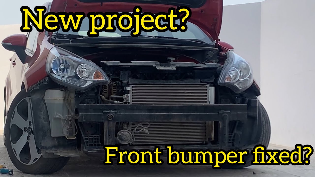 FIXING MY CARS FRONT BUMPER!!!!