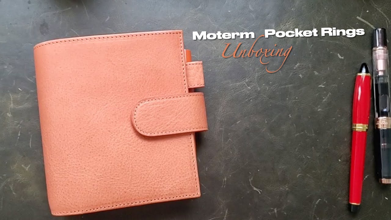 Unboxing Moterm Luxe 2.0 Pocket Rings Planner || Veg Tan Leather || Color Grapefruit