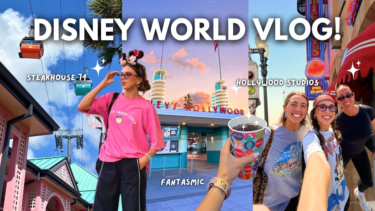 DISNEY WORLD VLOG!✨ Hollywood Studios, Magic Kingdom at 4am, Steakhouse 71, Fantasmic & more!
