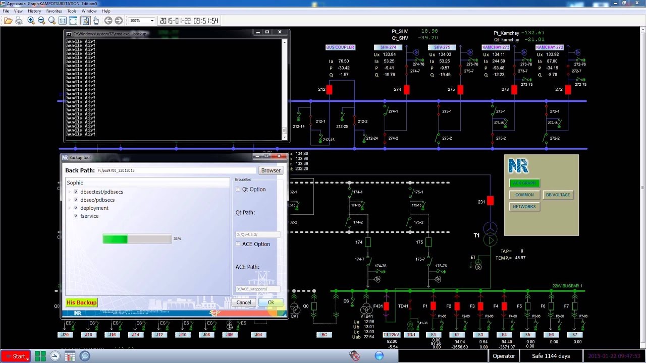 How to backup SCADA Nari
