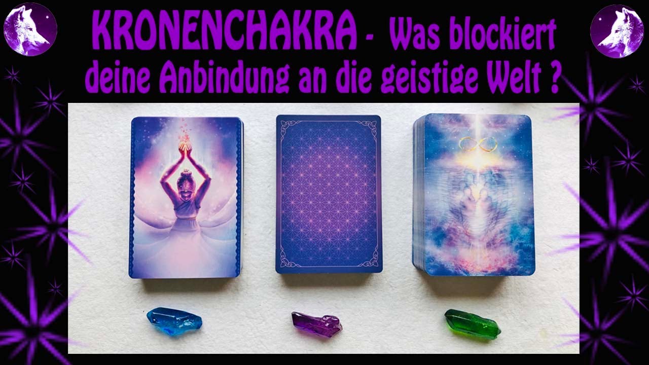 🤍🐺💜Was blockiert deine Anbindung an Spirit 💜KRONENCHAKRA💜 Heilung💜 Auswahlorakel 💜Tarot🤍🐺
