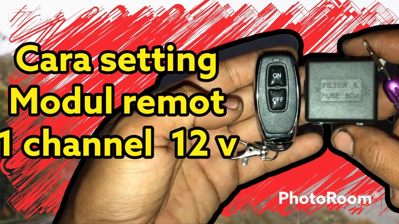 Cara setting modul remot 1 channel 12 volt