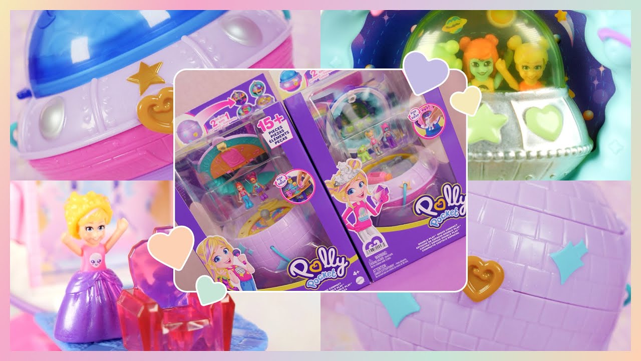 ✨SHOWCASE✨ Polly Pocket Double Play Purses: Disco Ball & Spaceship
