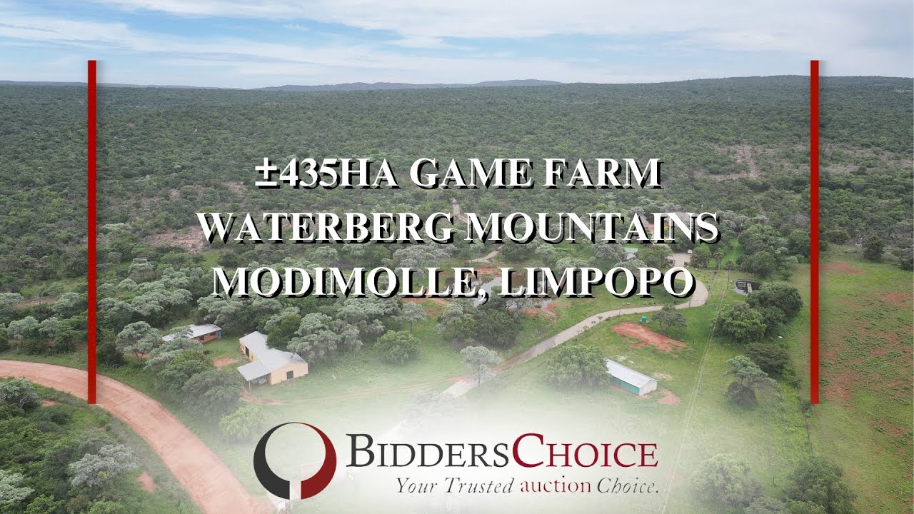 Game Farm Auction: ±435Ha, Waterberg Mountains, Modimolle, Limpopo