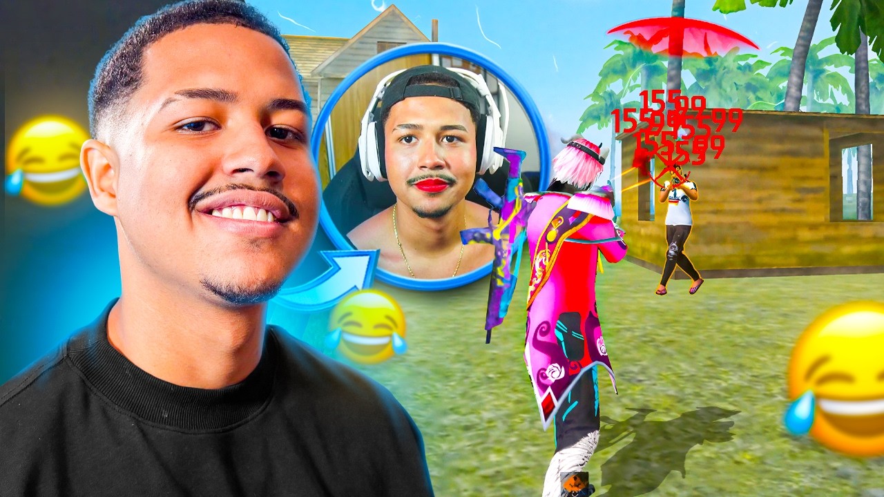 PHZIN FF JOGA APOSTADO MAQUIADO AO VIVO DEPOIS DE PERDER APOSTA! FREE FIRE