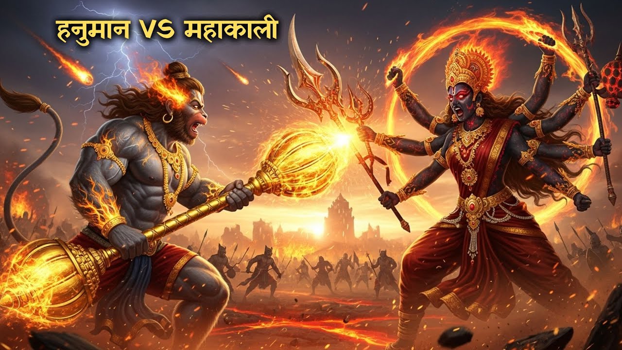 आखिर क्यों हनुमान जी ने किया महाकाली पर भयंकर प्रहार ! | Hanuman vs Mahakali | #hanuman #mahakali