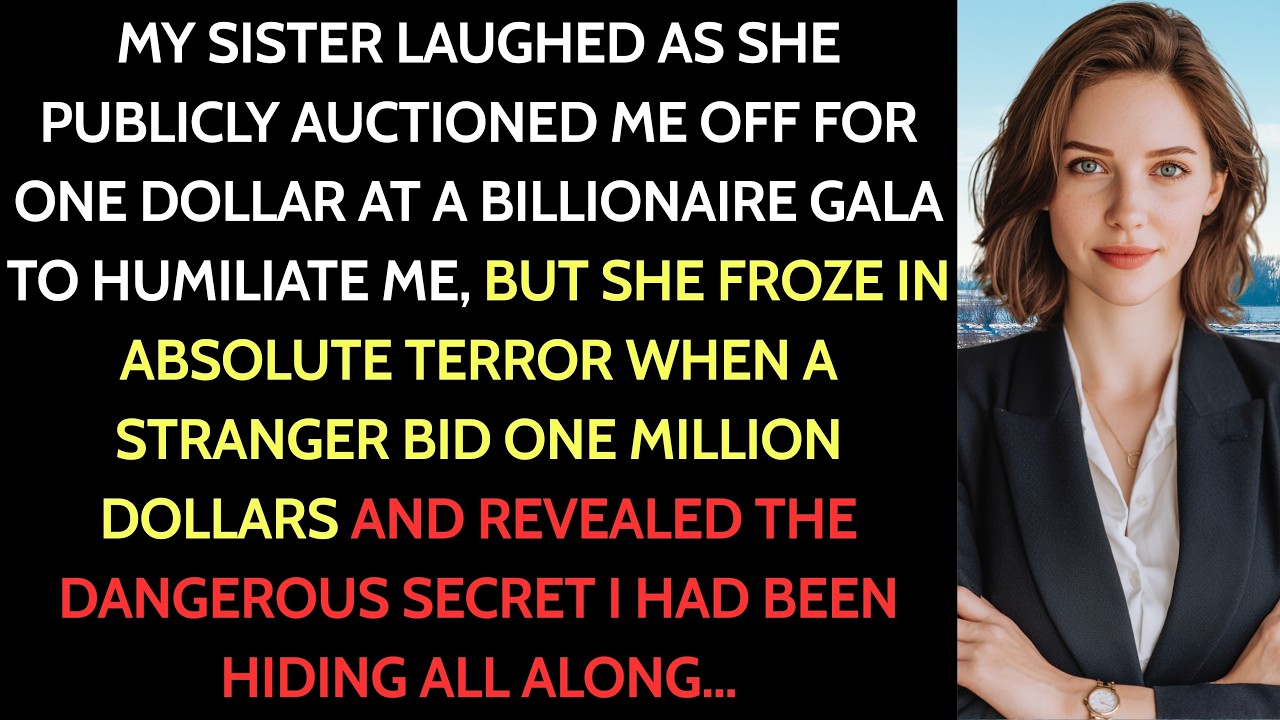 At The Charity Gala, My Sister Auctioned Me Off For $1 — But Then A Stranger Stood Up And…
