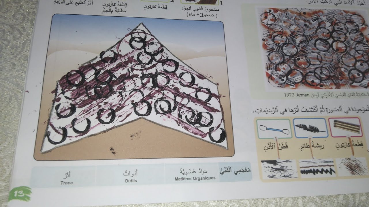 خيمة صحراوية (الصفحة 13-14 )من المختار في التربية الفنية للمستوى الثاني  طبعة جديدة 2022