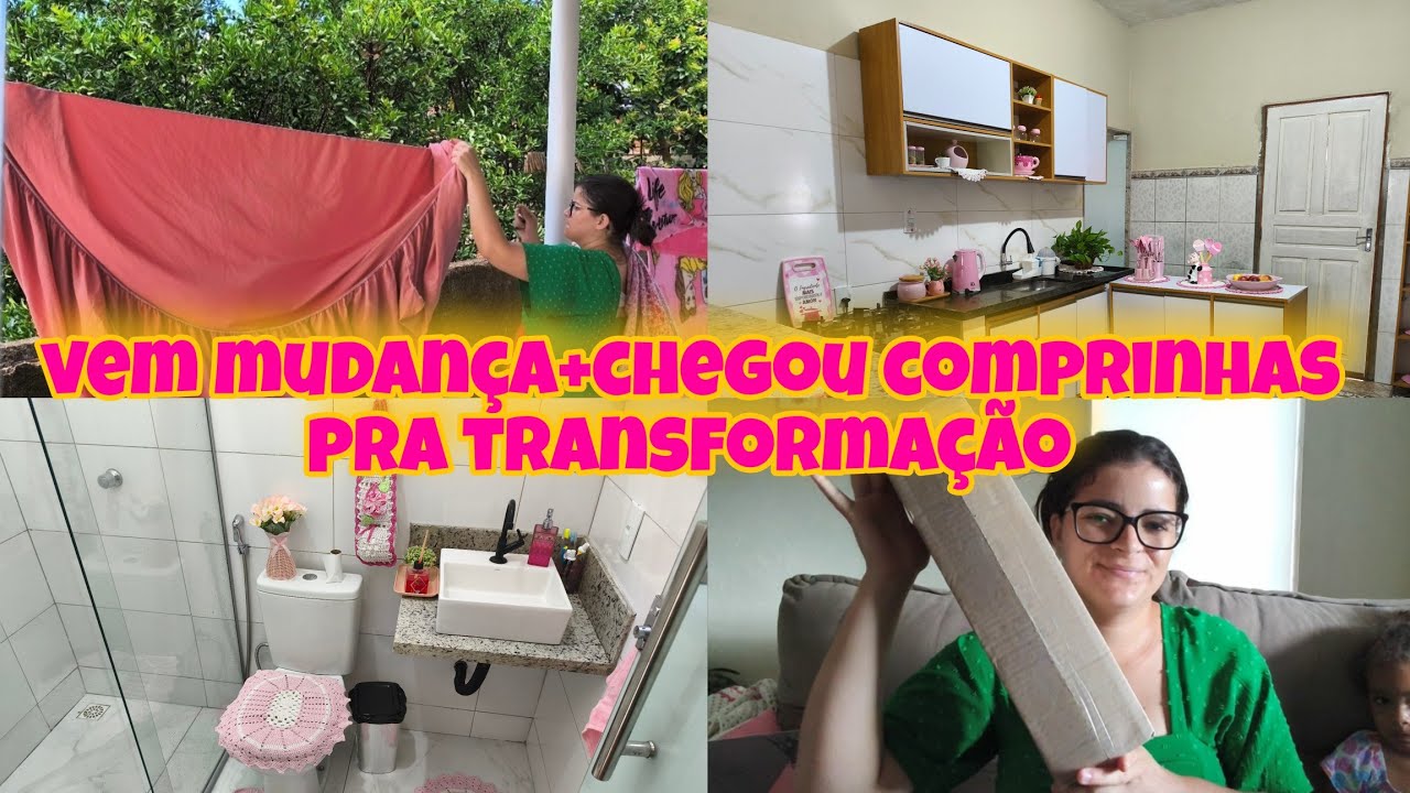 MUDANÇAS VINDO AI/CHEGOU COMPRINHAS ME SURPREENDE+LIMPEZA E ORGANIZAÇÃO DA CASA/CASA LIMPA 