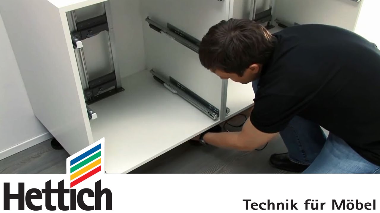 Easys von Hettich: Montage in Schubkastenschränken