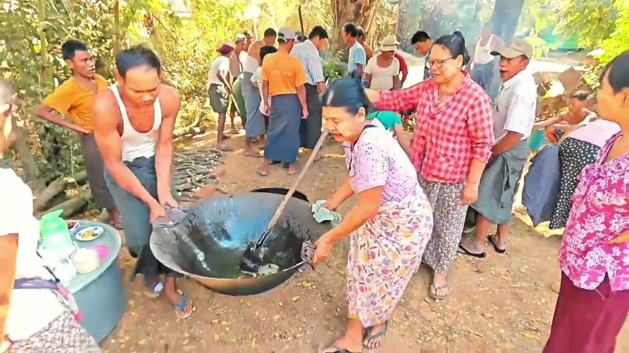 ပေါင်းတည်မြို့နယ် တောင်ဘို့လှအုပ်စု သရက်ချဉ် ပေါက်ကုန်းရွာ စတုဒီသာ ထမနဲပွဲ(31 . 1 . 2026)