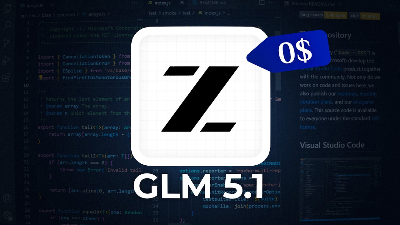 GLM 5.1 - Убийца Claude Code БЕЗЛИМИТНО и БЕСПЛАТНО | Без GPU, Без подписок | Лучшие ИИ за 0$