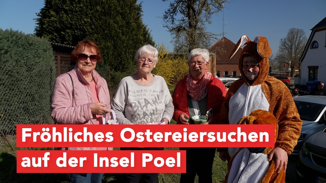 Fröhliches Ostereiersuchen auf der Insel Poel