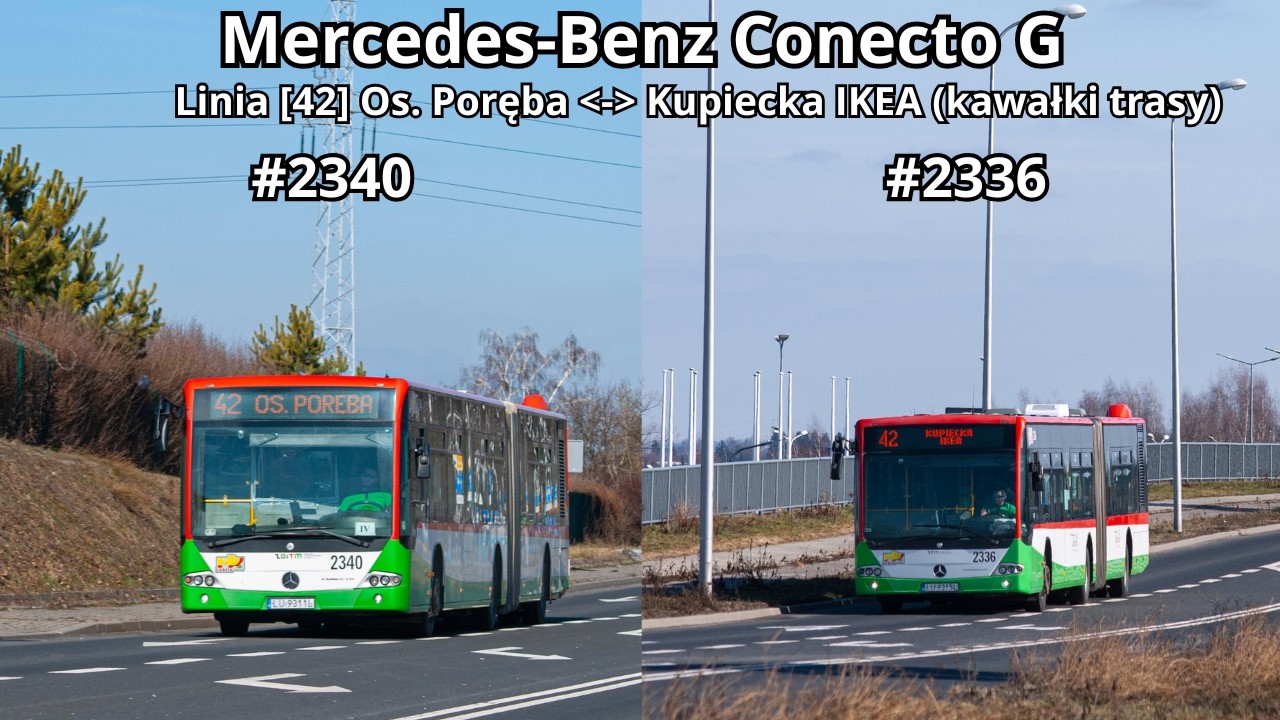 MPK Lublin. Linia [42] [Mercedes-Benz Conecto G #2340 & #2336]