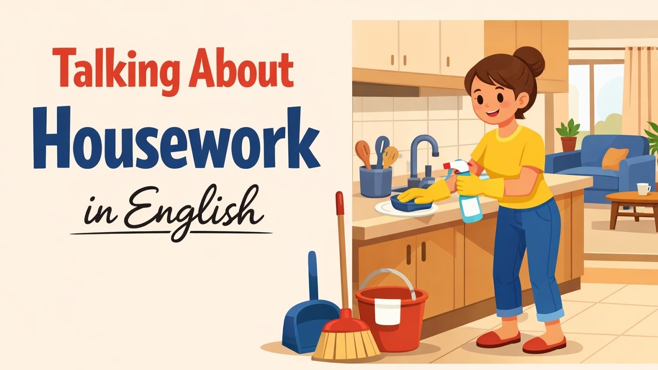 Talking About Housework in English | Easy English Podcast for Beginners