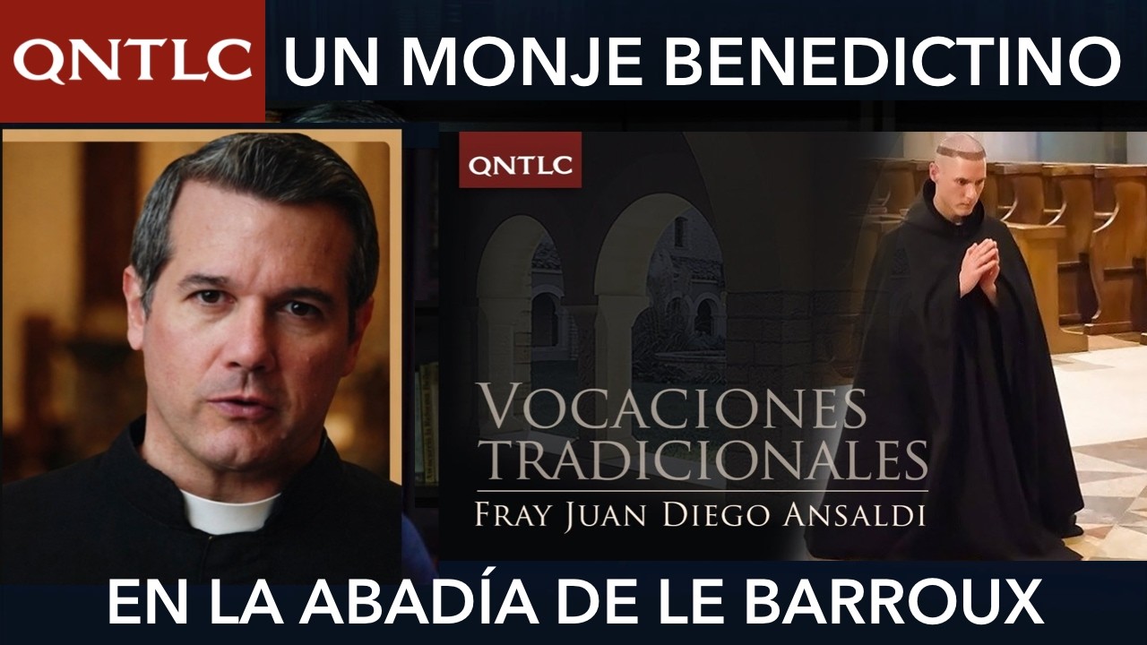 UN MONJE BENEDICTINO TRADICIONAL, en la Abadía de Le Barroux
