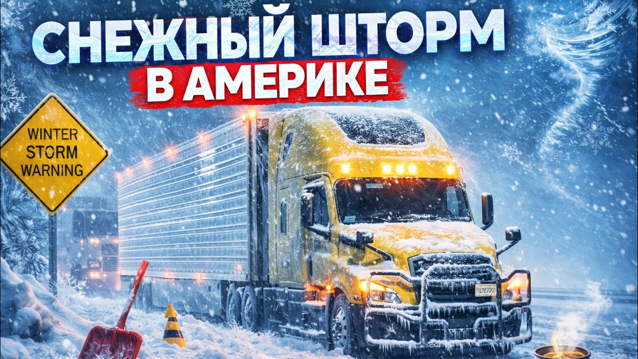 КОНЕЦ РЕЙСА? ТРАК СЛОМАЛСЯ В СНЕЖНЫЙ АПОКАЛИПСИС! ВЫЖИВАЕМ В США