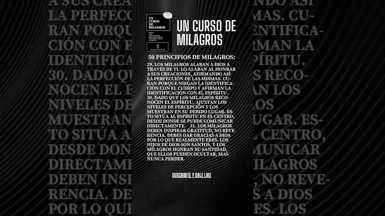 🙏50 Principios de Milagros (7)🙏 