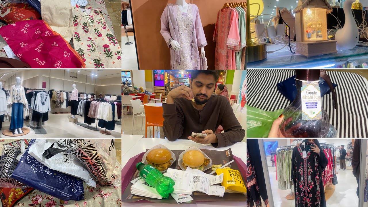 Husband k Sath gae Eid& Ramadan Shopping ❤️Ramzan k lya new suit la lya❤️ 
