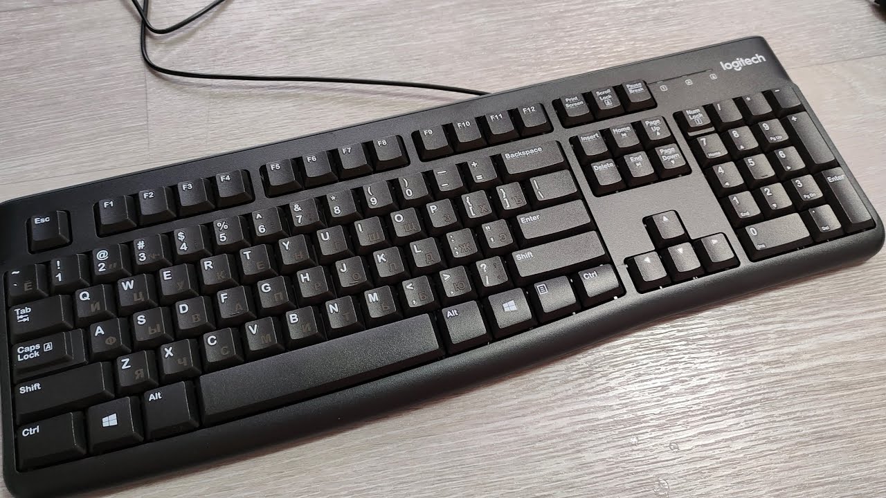 Обзор на проводную клавиатуру Logitech K120
