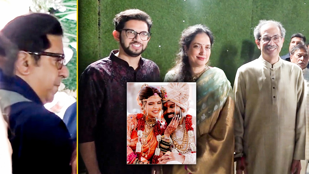 Raj Thackeray, Uddhav Thackeray, CM Devendra Fadnavis & More Attend Shubham-Sharmistha Wedding Bash!