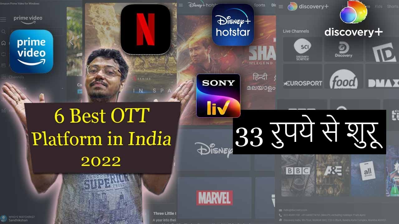 Best OTT Platform 2022 in India? 6 Cheap & Best OTT list Analysis | From Rs. 33