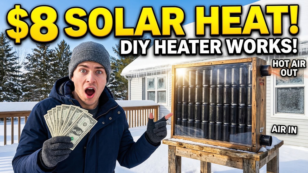 $8 Solar Box That Heats a Room All Winter — The Off-Grid Trick Nobody Uses