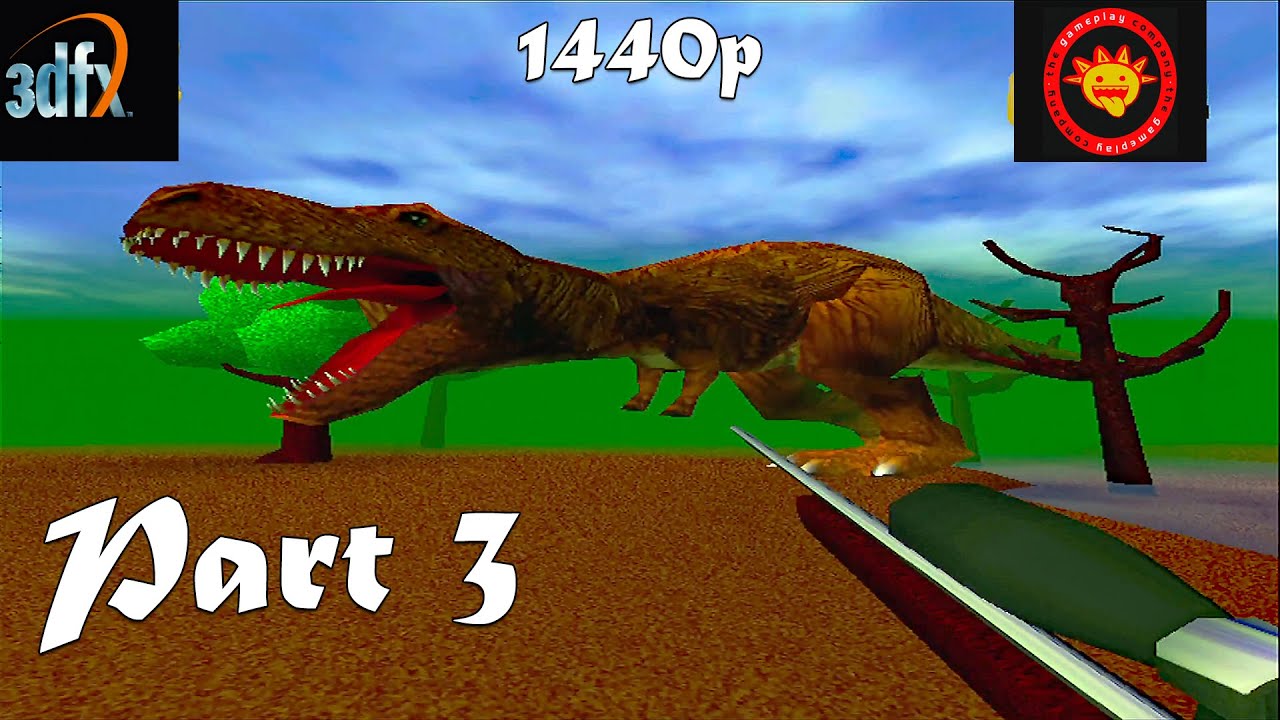 Dino Hunter T-rex Boss | Natural Fawn Killers Part 3 | 3dfx Velocity 100 Gameplay