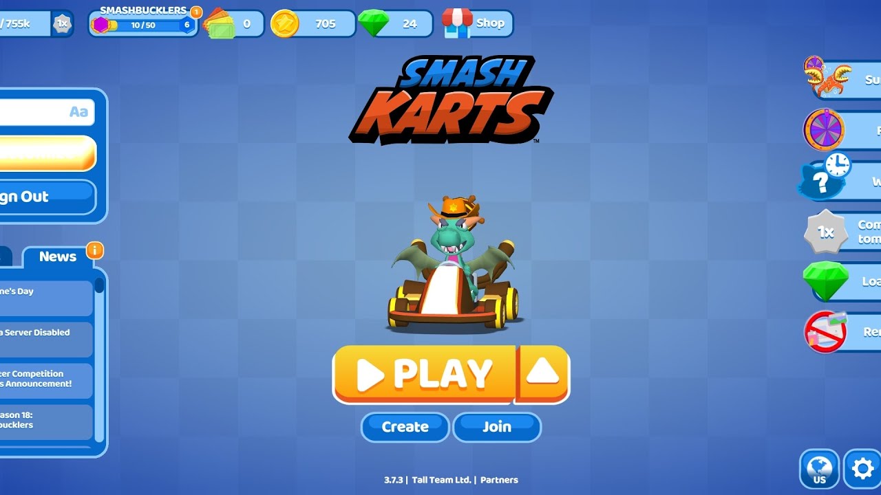 Jugando smash karts con mi hermano 