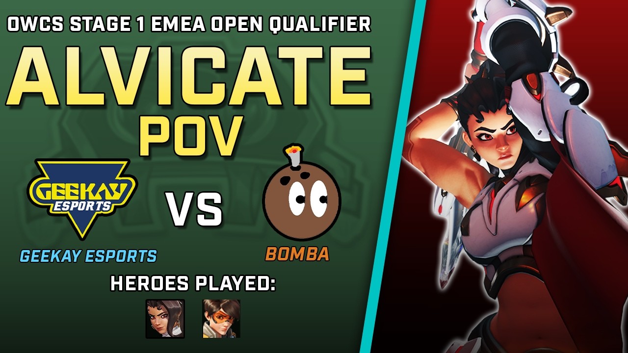 [ Alvicate ] Sundering Bladework | Geekay Esports vs BOMBA | OWCS Stage 1 EMEA Open Qualifier