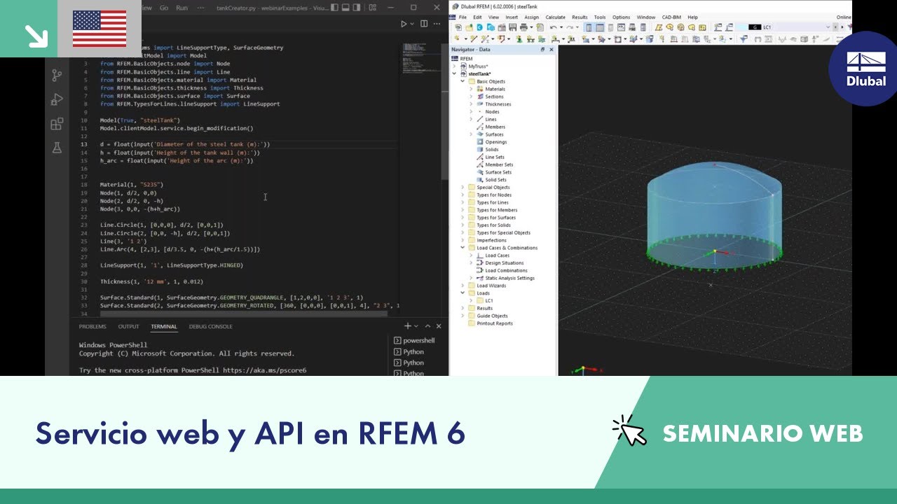 [EN] Servicio web y API en RFEM 6