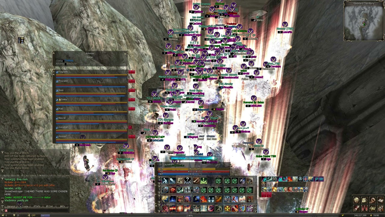 L2 Reborn mass PvP at Frintezza