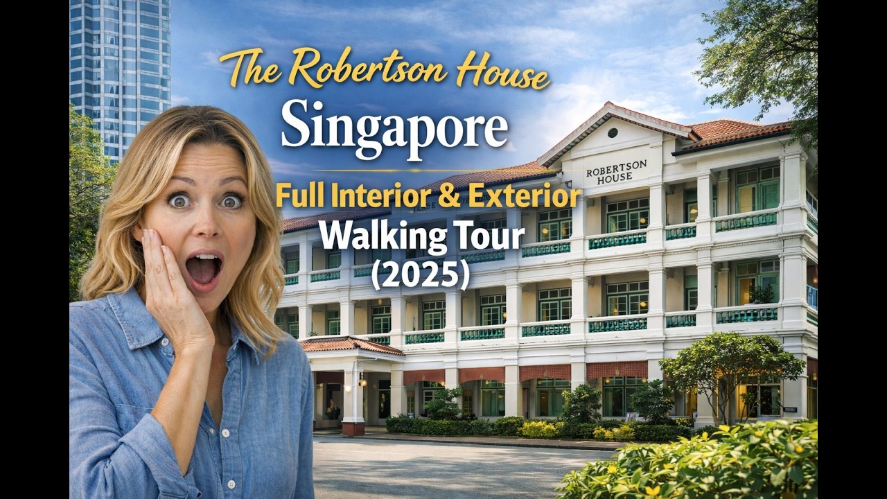 The Robertson House in 4K - Full Interior & Exterior Tour of This Elegant Property in Singapore.