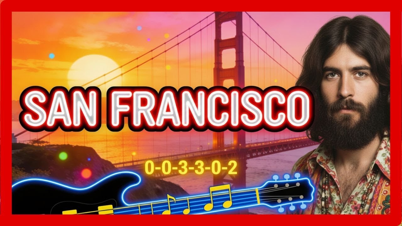 San Francisco – Scott McKenzie | Easy Guitar Tabs Tutorial 🎸 (PDF Download)