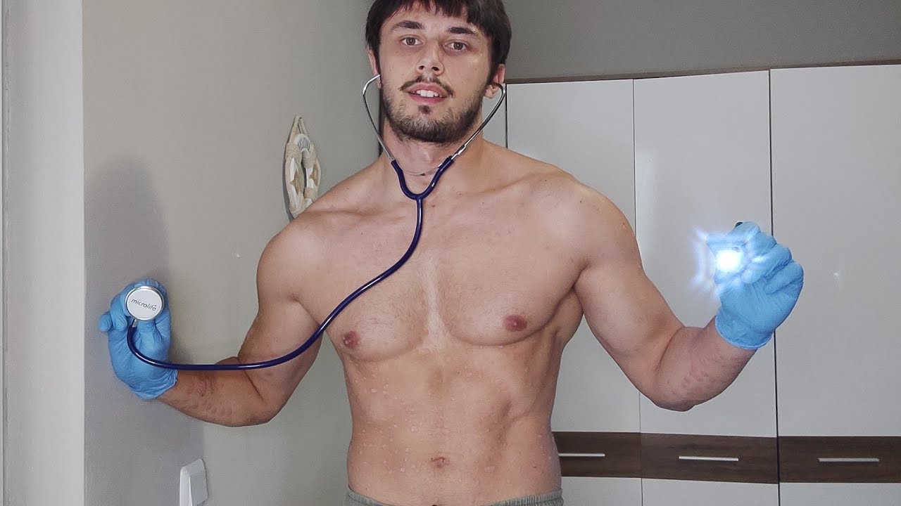 ASMR: самый быстрый осмотр черепных нервов без рубашки | 1-МИНУТНЫЙ ASMR