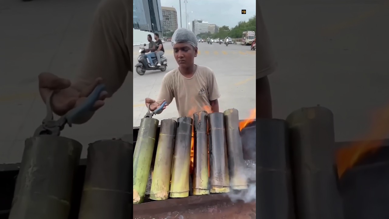 Bamboo Rice Making