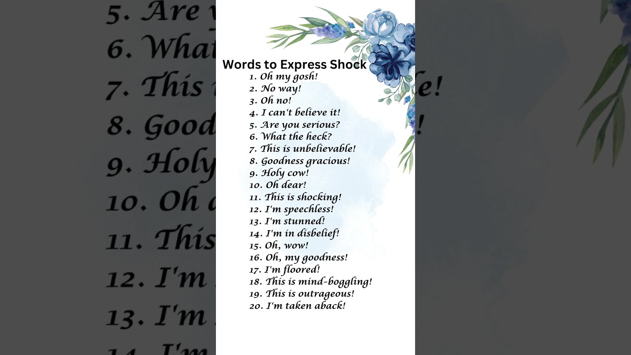 Do You Know these Expressions to Express Shock II #shortsfeed #shorts