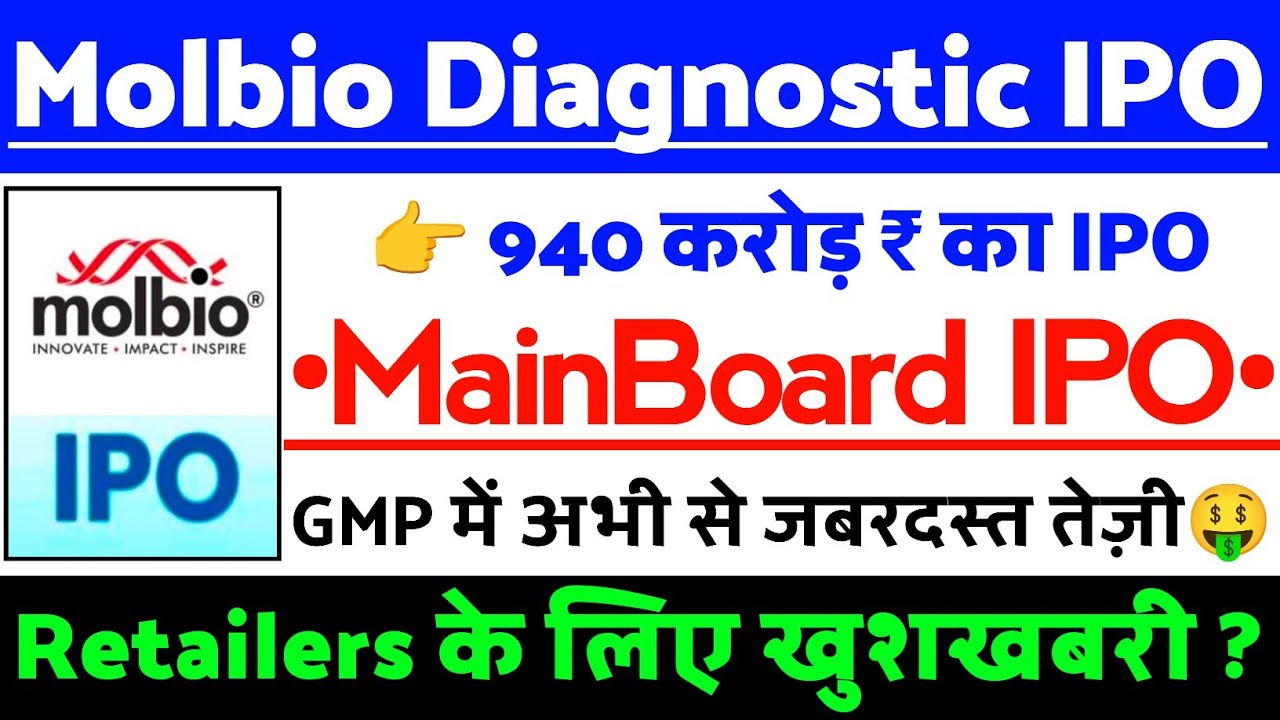 Molbio Diagnostics IPO Latest Update | Molbio Diagnostics IPO GMP status ? | Molbio IPO Latest news