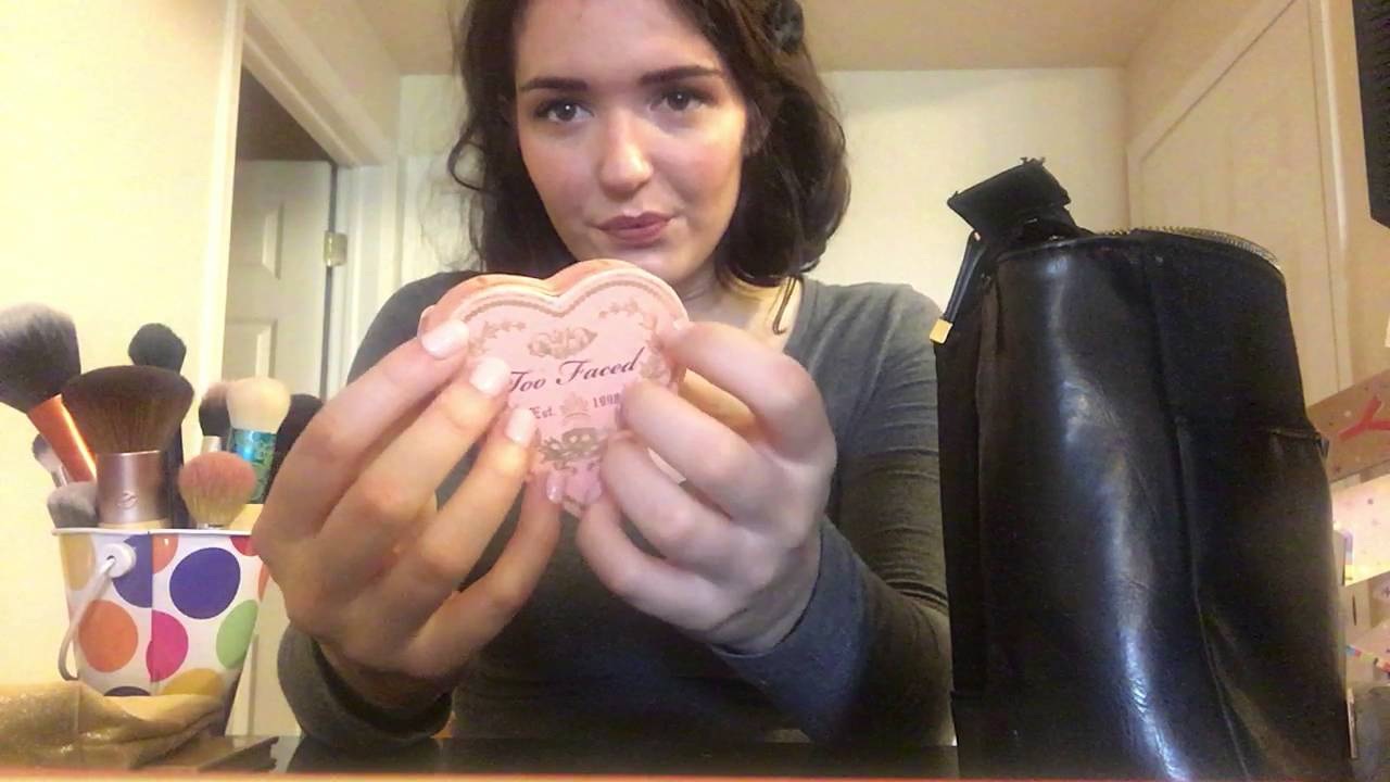 ASMR I do your makeup before a first date face brushing, personal attention