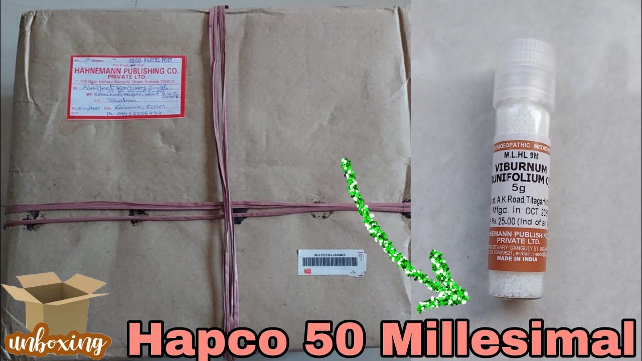 Unboxing HAPCO LM potency (50 Millesimal)