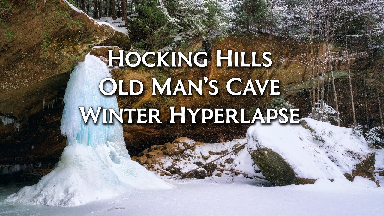 Hocking Hills Old Man's Cave -- Winter Hyperlapse