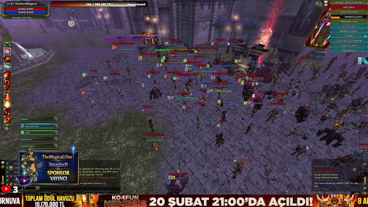 #KO4FUN 🏆  TheMagicaLOne / Mage PK 🔥NEMESIS AÇILDI 🔥 #Knight Online PVP #Canlı Yayın