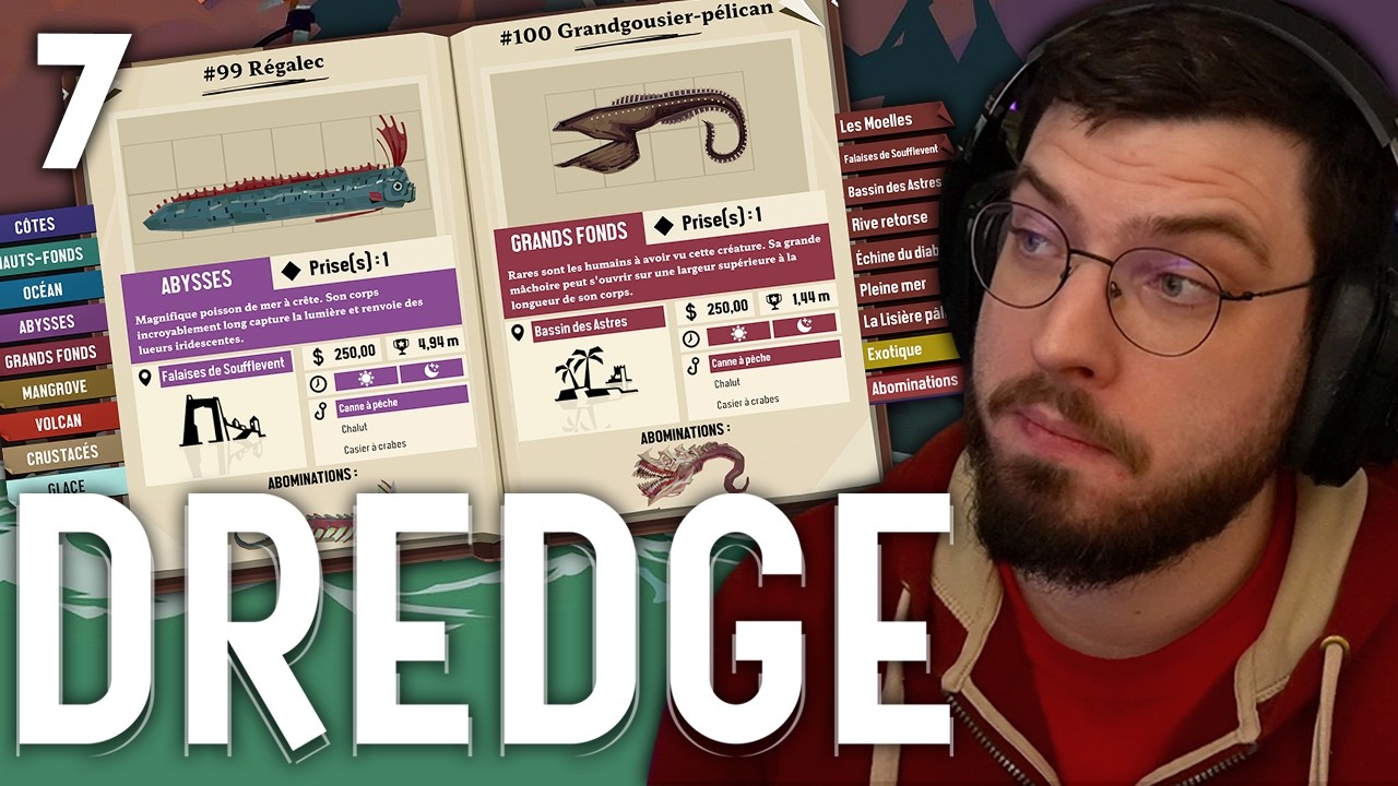 Et hop tous les Poissons tous les Trophées 7/7 DREDGE 100%