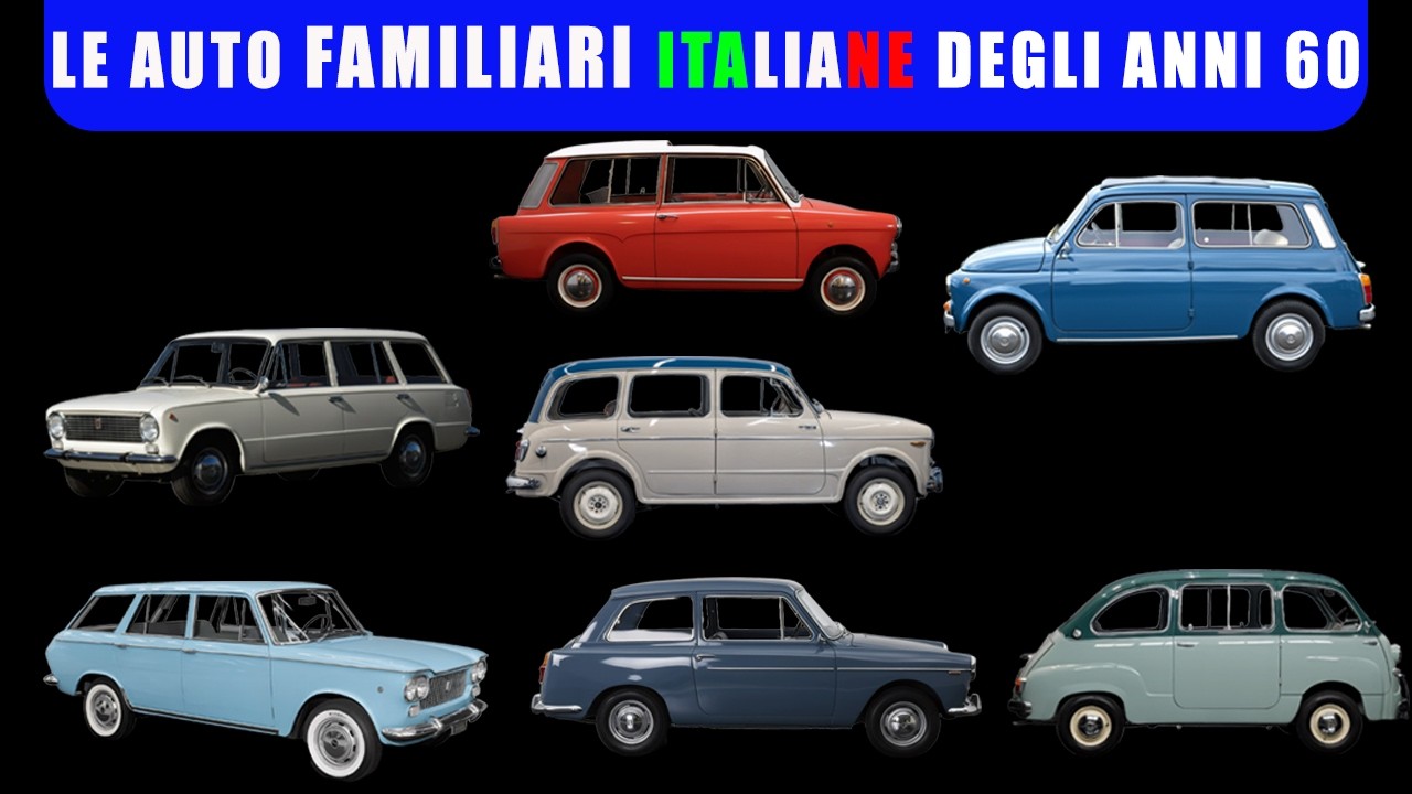Le auto familiari italiane degli anni 60