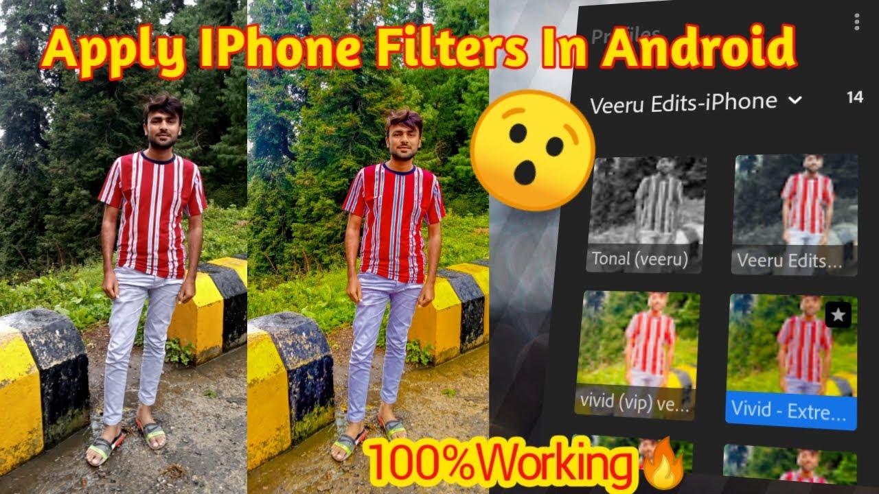 Iphone Camera Filters in Andriod Mobile //How To Make Iphone Photo In Andriod/in Urdu & Hindi
