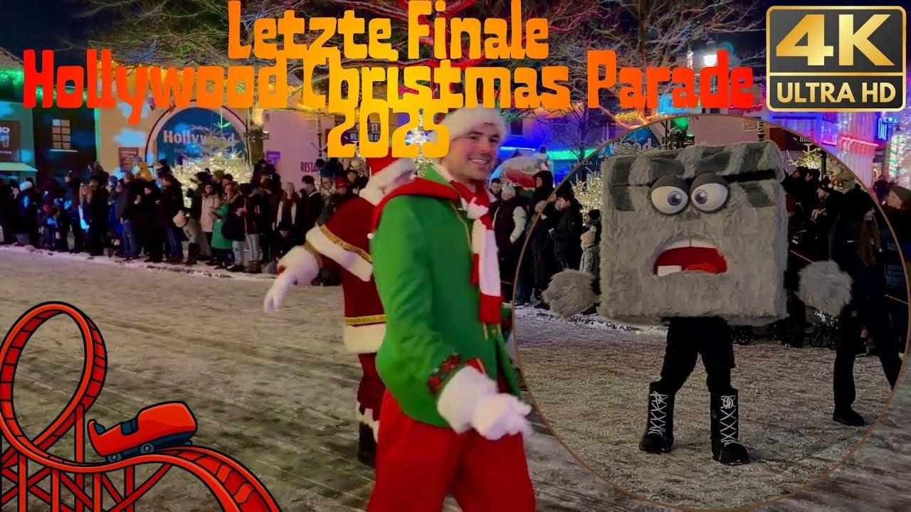Letzte Finale Hollywood Christmas Parade 2025 ❄️ Alle Monster-Darsteller im winterlichen Movie Park!