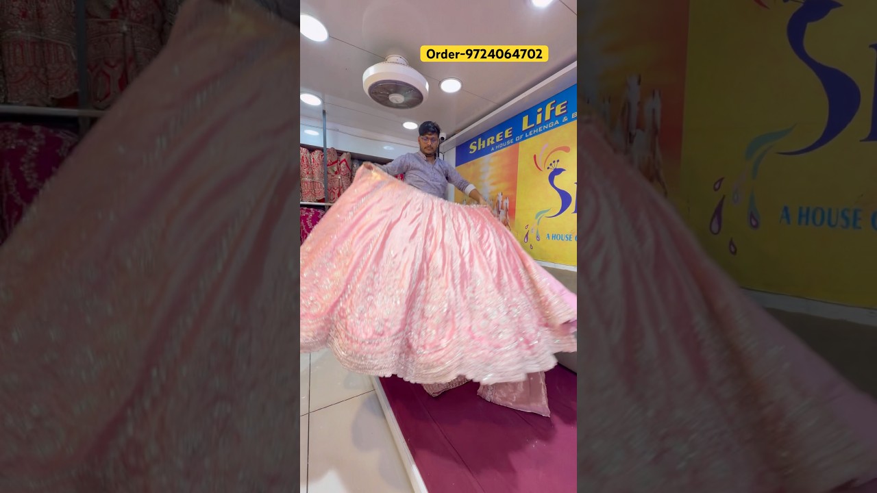 Lehenga wholesale market in Surat | Designer lehenga |  handwork lehenga | #explore #trending |