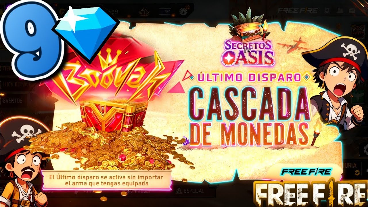 😱 COMO SACAR EL ULTIMO DISPARO CASCADA DE MONEDAS EN RULETA MAGICA EN FREE FIRE 😱 #freefire