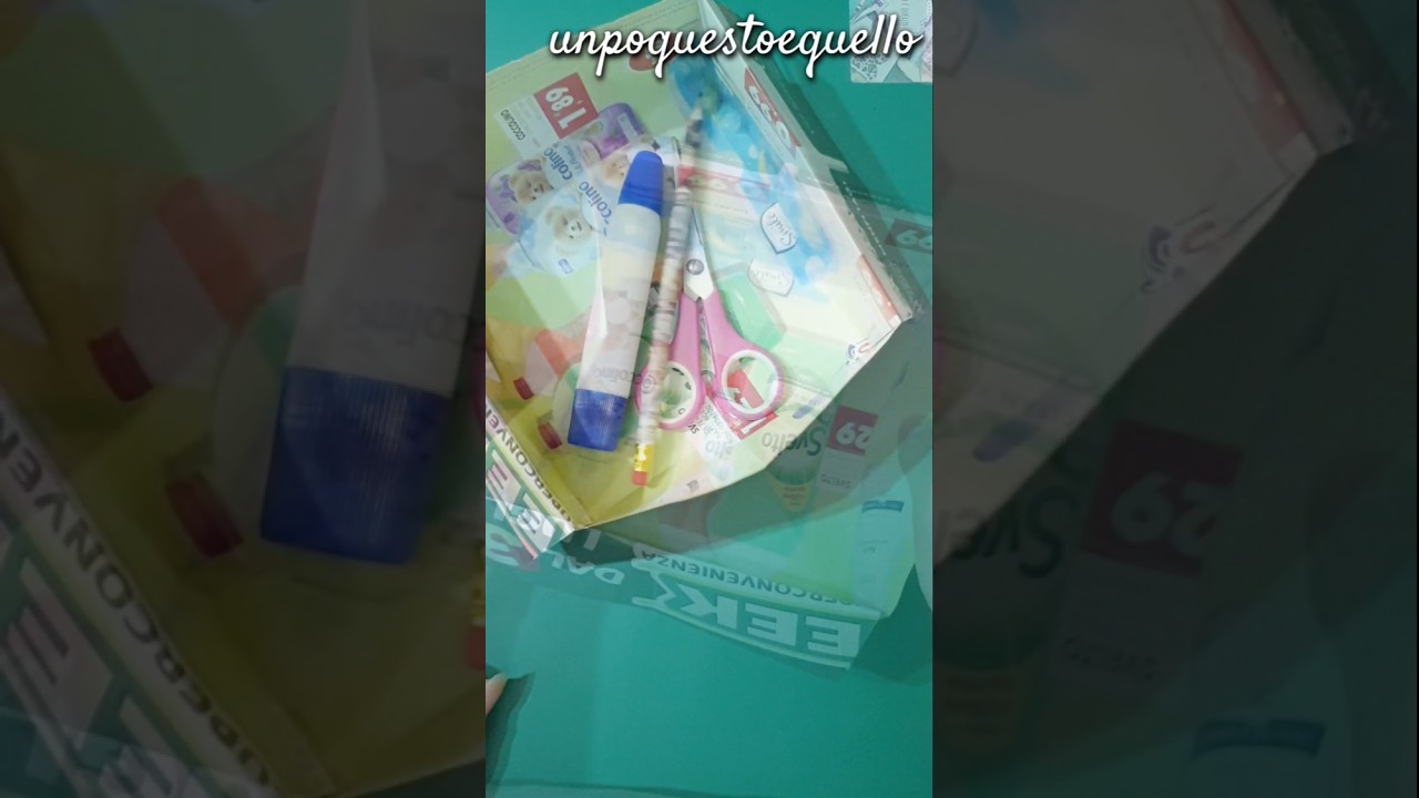 STORAGE BOX CONTENITORE RICICLO FAI DA TE 